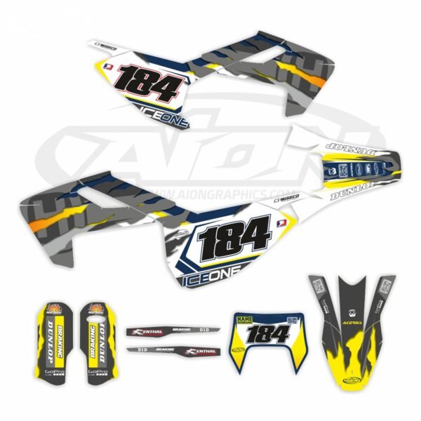 Motorcycle Accessories Automotive Decals Stickers 17 Husqvarna Tx 125 Te 250 Fe 350 450 Enduro Graphics Kit 18 Smx Decals 19