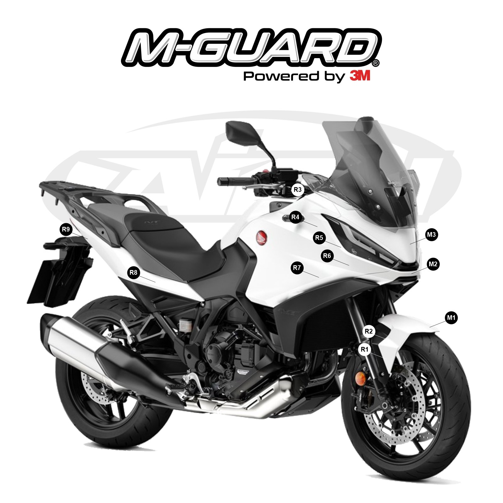 Paint Protection Kit for a Honda NT1100 2022 | AION M-GUARD